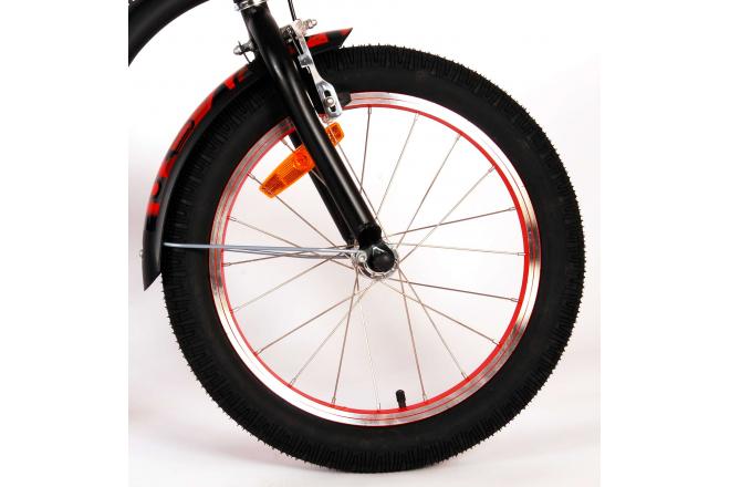 Vélo d'enfant Volare Miracle Cruiser - Garçons - 18 pouces - Noir Mat - Prime Collection