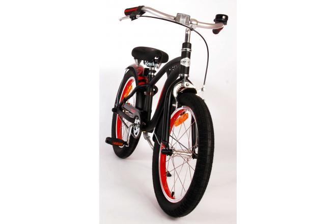 Vélo d'enfant Volare Miracle Cruiser - Garçons - 18 pouces - Noir Mat - Prime Collection