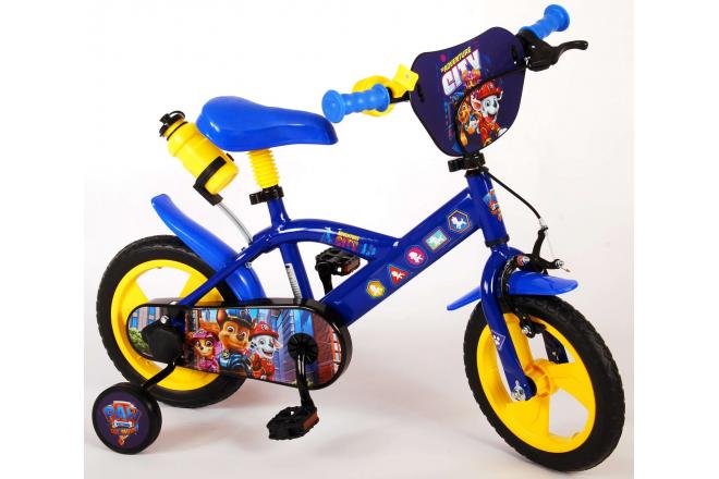 Vélo pour enfants Paw Patrol - Garçons - 12 pouces - Bleu Jaune - Système transversal