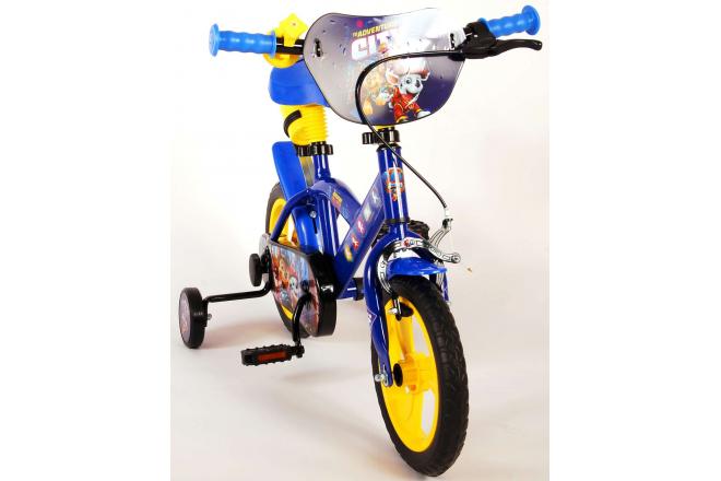 Vélo pour enfants Paw Patrol - Garçons - 12 pouces - Bleu Jaune - Système transversal