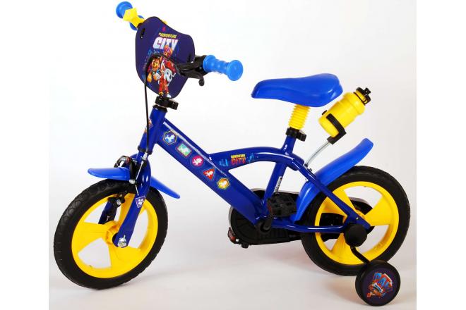 Vélo pour enfants Paw Patrol - Garçons - 12 pouces - Bleu Jaune - Système transversal