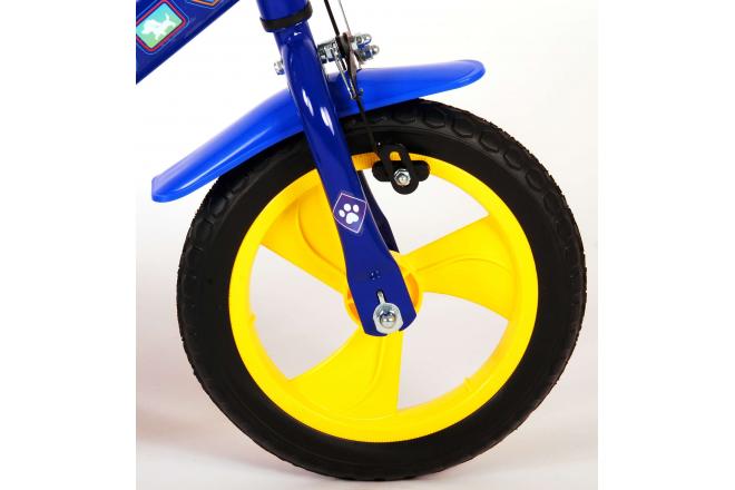Vélo pour enfants Paw Patrol - Garçons - 12 pouces - Bleu Jaune - Système transversal