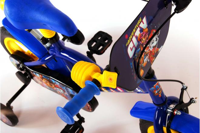 Vélo pour enfants Paw Patrol - Garçons - 12 pouces - Bleu Jaune - Système transversal