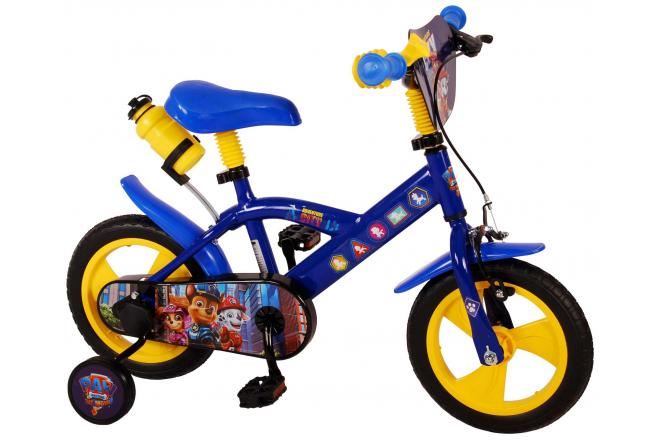 Vélo pour enfants Paw Patrol - Garçons - 12 pouces - Bleu Jaune - Système transversal