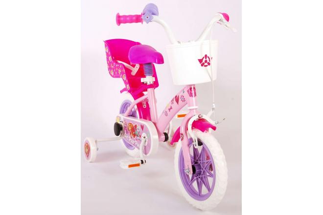 Vélo pour enfants Paw Patrol - Filles - 12 pouces - Rose - Système transversal