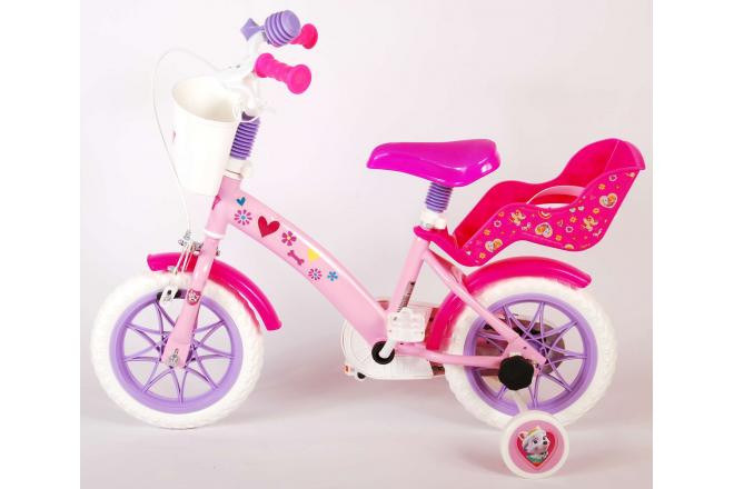 Vélo pour enfants Paw Patrol - Filles - 12 pouces - Rose - Système transversal