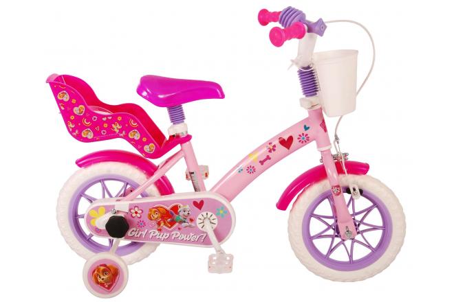 Vélo pour enfants Paw Patrol - Filles - 12 pouces - Rose - Système transversal