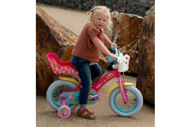 Vélo enfants Peppa Pig - Filles - 12 pouces - Rose