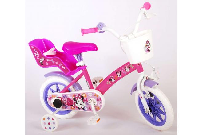 Disney Minnie Cutest Ever ! Vélo pour enfants - Filles - 12 pouces - Rose - Système transversal