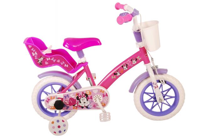 Disney Minnie Cutest Ever ! Vélo pour enfants - Filles - 12 pouces - Rose - Système transversal
