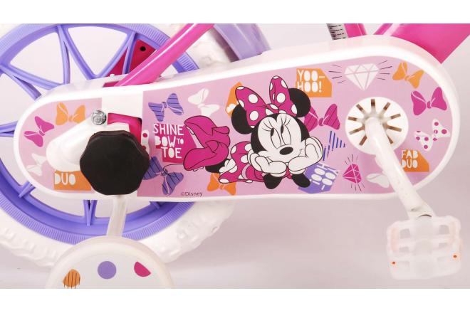 Disney Minnie Cutest Ever ! Vélo pour enfants - Filles - 12 pouces - Rose - Système transversal