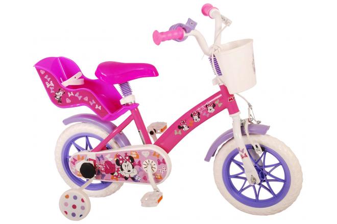 Disney Minnie Cutest Ever ! Vélo pour enfants - Filles - 12 pouces - Rose - Système transversal