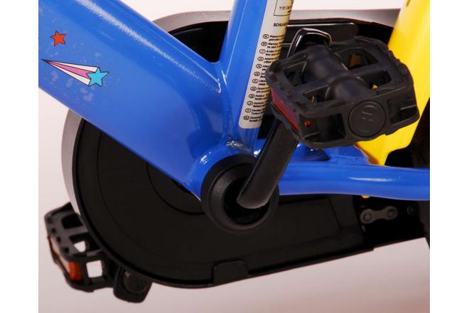 Vélo pour enfants Disney Mickey - Garçons et filles - 12 pouces - Rouge Bleu - Système transversal