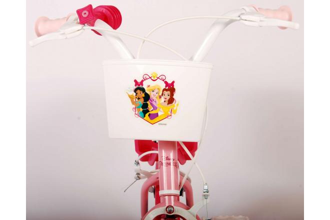 Vélo pour enfants Disney Princesse - Filles - 14 pouces - Rose - Deux freins à main