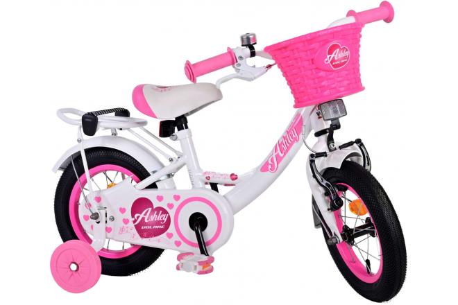 Vélo pour enfants Volare Ashley - Filles - 12 pouces - Blanc