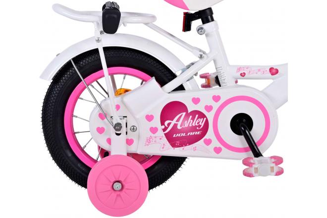 Vélo pour enfants Volare Ashley - Filles - 12 pouces - Blanc