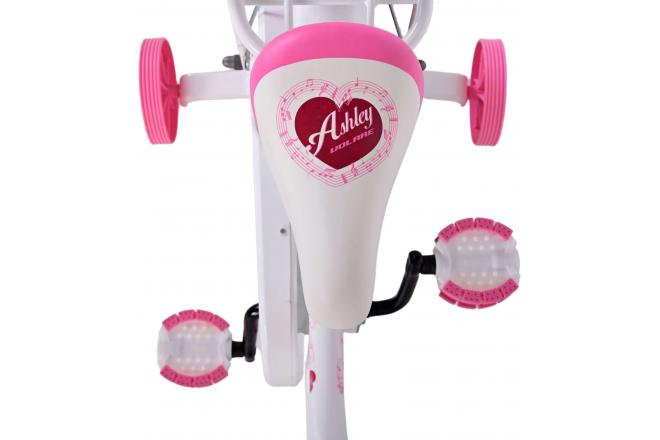 Vélo pour enfants Volare Ashley - Filles - 12 pouces - Blanc