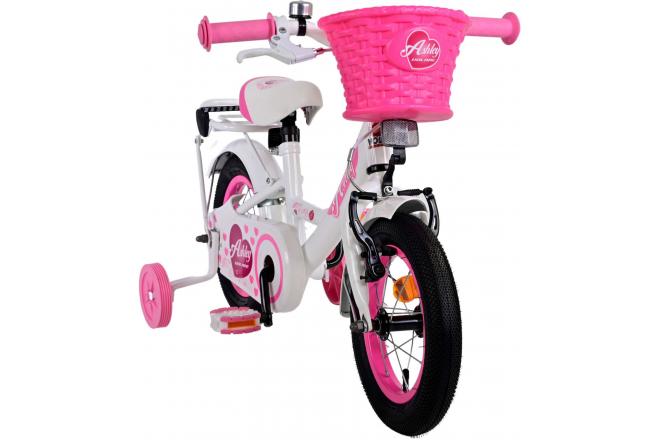 Vélo pour enfants Volare Ashley - Filles - 12 pouces - Blanc