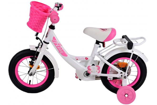 Vélo pour enfants Volare Ashley - Filles - 12 pouces - Blanc