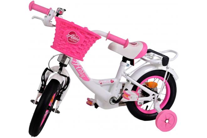 Vélo pour enfants Volare Ashley - Filles - 12 pouces - Blanc