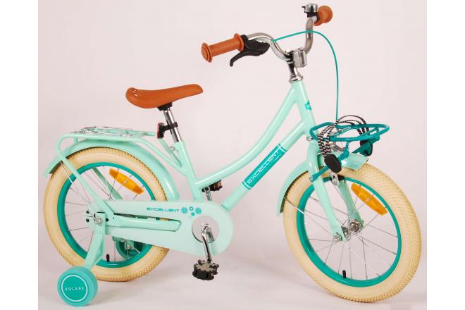 Vélo pour enfants Volare Excellent - Filles - 16 pouces - Vert - 95% assamblé