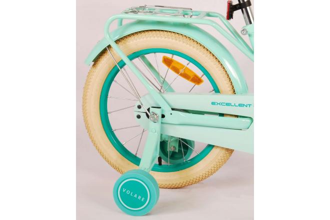 Vélo pour enfants Volare Excellent - Filles - 16 pouces - Vert - 95% assamblé