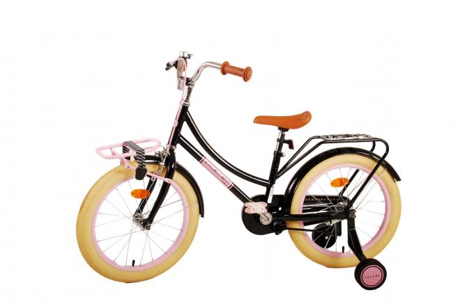 Volare Excellent Vélo pour enfants - Filles -18 pouces - Noir - 95% assemblé