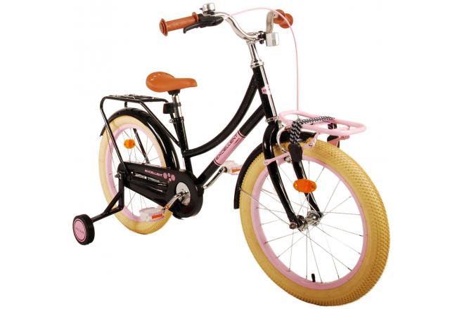 Volare Excellent Vélo pour enfants - Filles -18 pouces - Noir - 95% assemblé