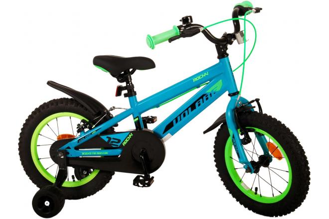 Volare Rocky Vélo pour enfants - Garçons - 14 pouces - Vert - Deux freins à main
