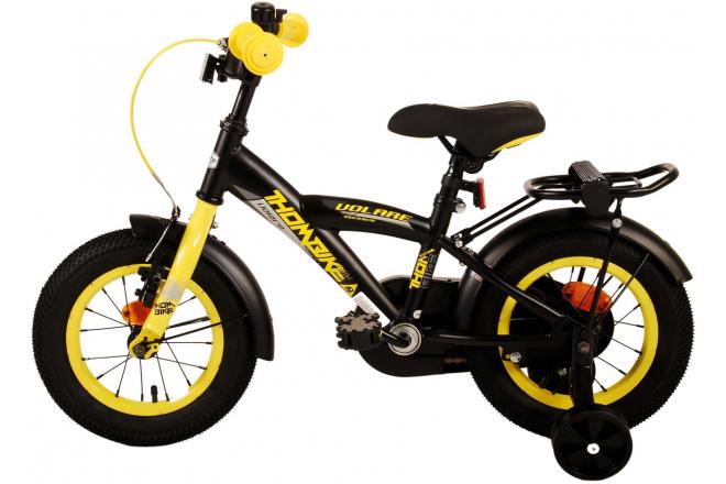 Vélo pour enfants Volare Thombike - garçons - 12 pouces - Noir Jaune