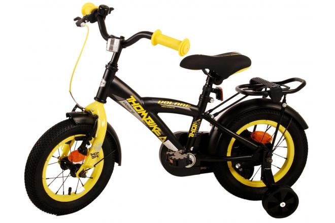 Vélo pour enfants Volare Thombike - garçons - 12 pouces - Noir Jaune