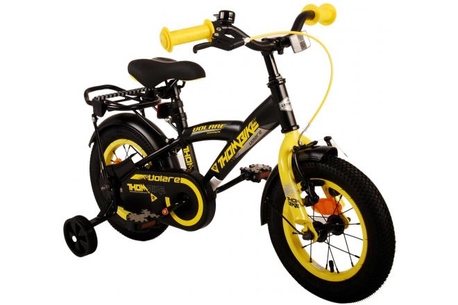 Vélo pour enfants Volare Thombike - garçons - 12 pouces - Noir Jaune