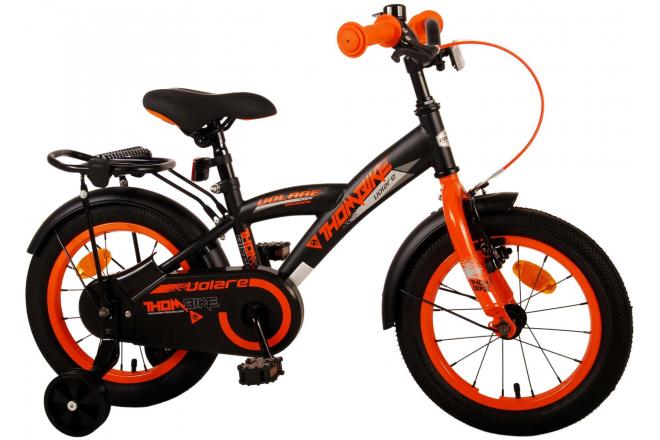 Vélo pour enfants Volare Thombike - garçons - 14 pouces - Noir Orange