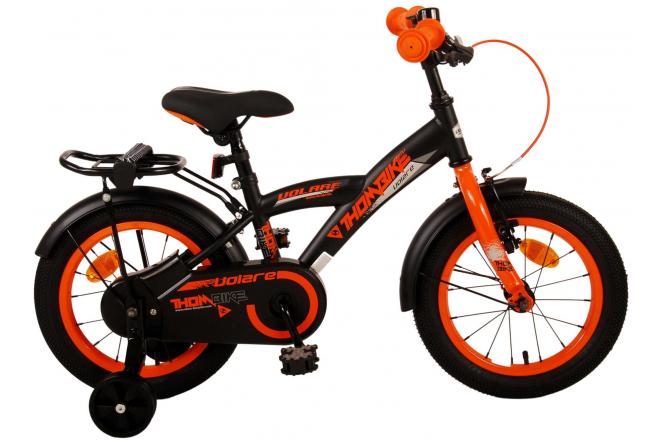 Vélo pour enfants Volare Thombike - garçons - 14 pouces - Noir Orange