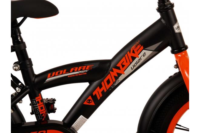Vélo pour enfants Volare Thombike - garçons - 14 pouces - Noir Orange