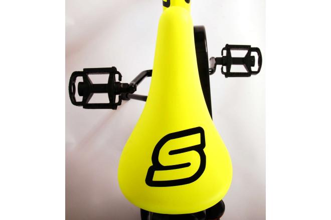 Vélo enfant Volare Sportivo - Garçons - 18 pouces - Néon Jaune Noir