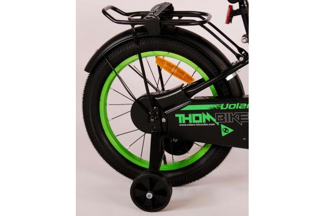 Vélo pour enfants Volare Thombike - garçons - 16 pouces - Noir Vert