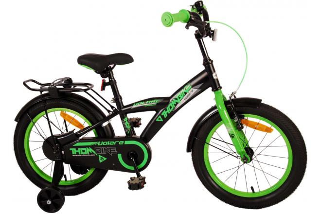 Vélo pour enfants Volare Thombike - garçons - 16 pouces - Noir Vert