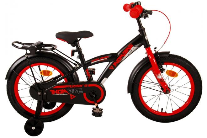 Vélo pour enfants Volare Thombike - Garçons - 16 pouces - Noir Rouge