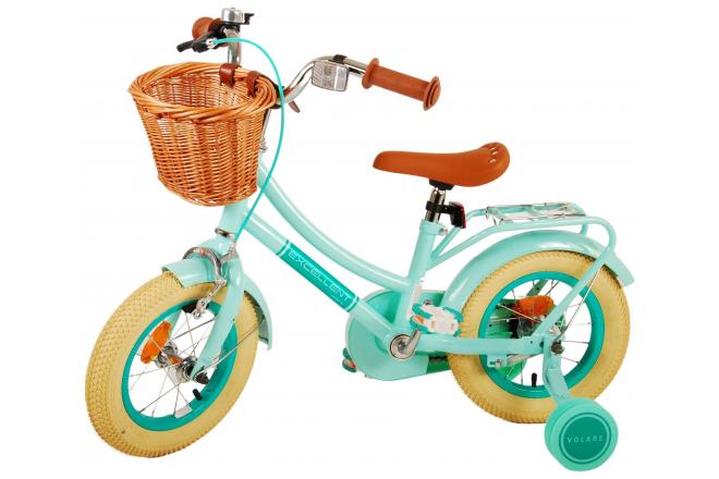 Vélo pour enfants Volare Excellent - Filles - 12 pouces - Vert