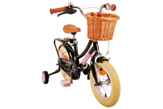 Vélo pour enfants Volare Excellent - Filles - 12 pouces - Noir