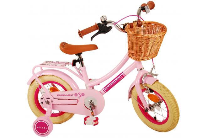 Vélo pour enfants Volare Excellent - Filles - 12 pouces - rose