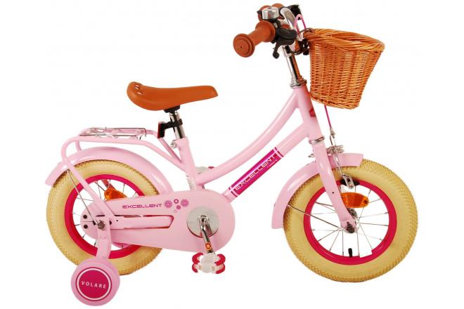 Vélo pour enfants Volare Excellent - Filles - 12 pouces - rose