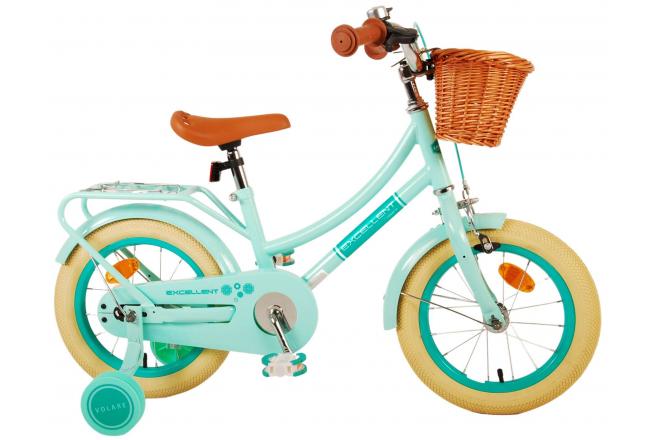 Vélo pour enfants Volare Excellent - Filles - 14 pouces - Vert