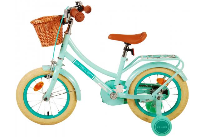 Vélo pour enfants Volare Excellent - Filles - 14 pouces - Vert