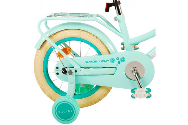 Vélo pour enfants Volare Excellent - Filles - 14 pouces - Vert