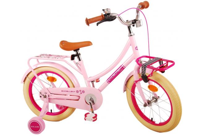 Volare Excellent vélo pour enfants - Filles - 16 pouces - Rose - 95% assemblé