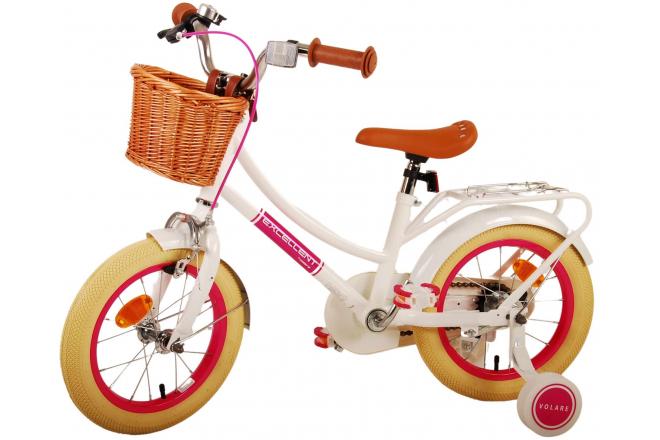 Volare Excellent Vélo pour enfants - Filles - 14 pouces - Blanc