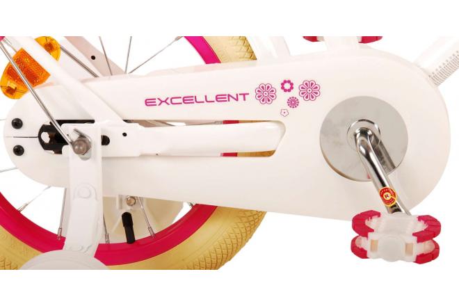 Volare Excellent Vélo pour enfants - Filles - 14 pouces - Blanc