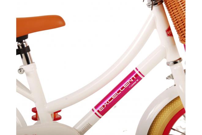 Volare Excellent Vélo pour enfants - Filles - 14 pouces - Blanc